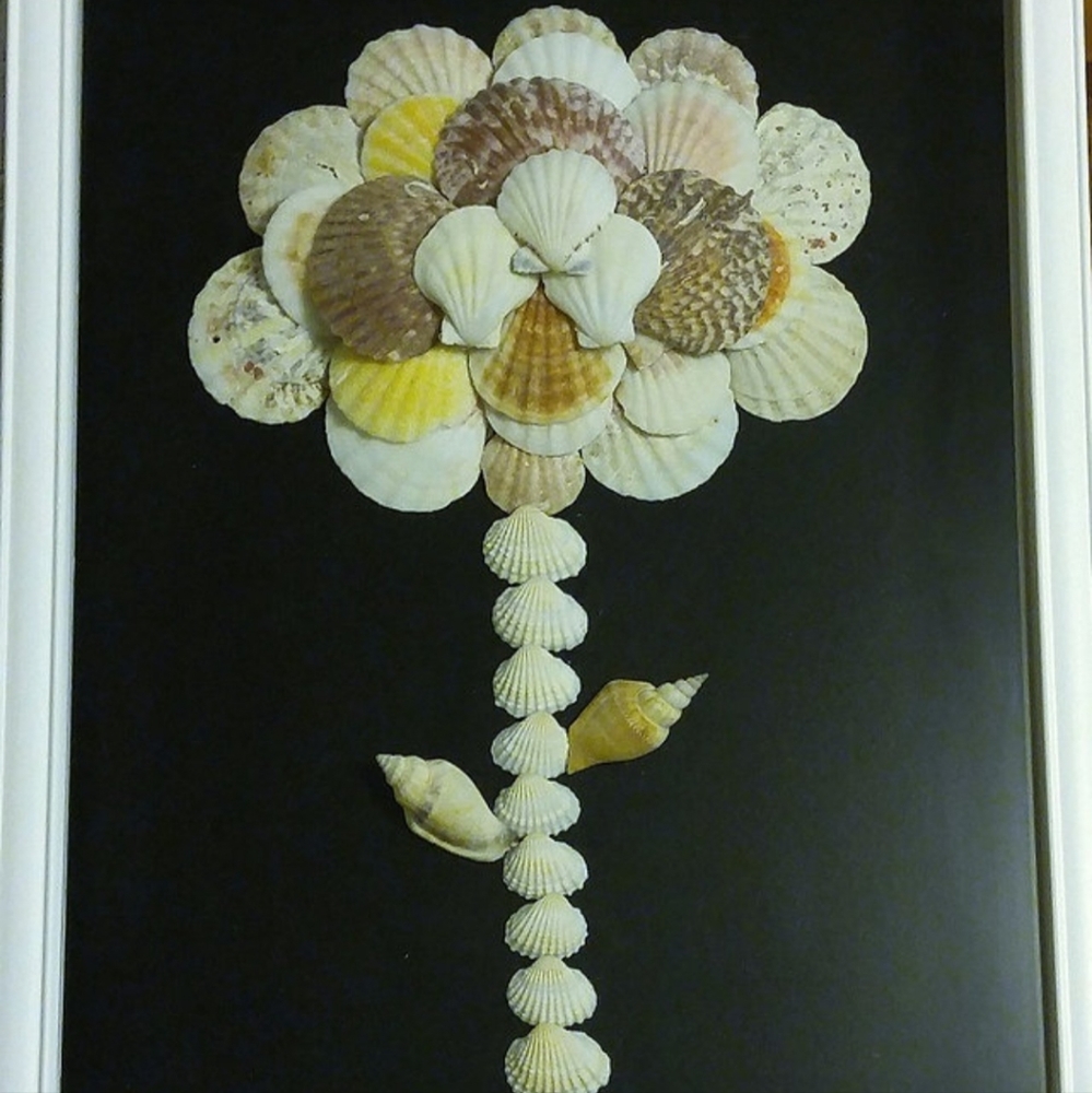 Wall Art Shell Flower Tree Shell Art